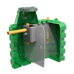 Септик Политим 2500 л./ 800 л. в сутки / 4-6 чел. / самотечный сброс (2230x1260x2200см;черный) - арт.560744