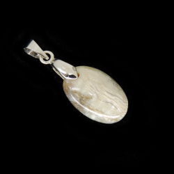 Кулон "Овал" опал древесный асс.