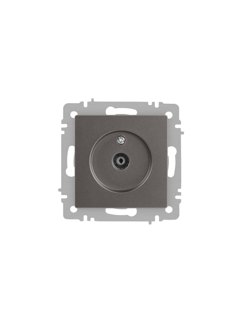 Розетка телевизионная одиночная TV СП Accent 6-301-09 IP20 титан Intro Б0063618