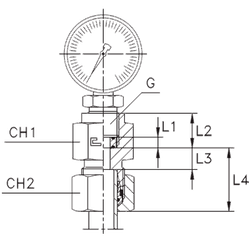 Штуцер DL08 BSP 1/4 o-ring