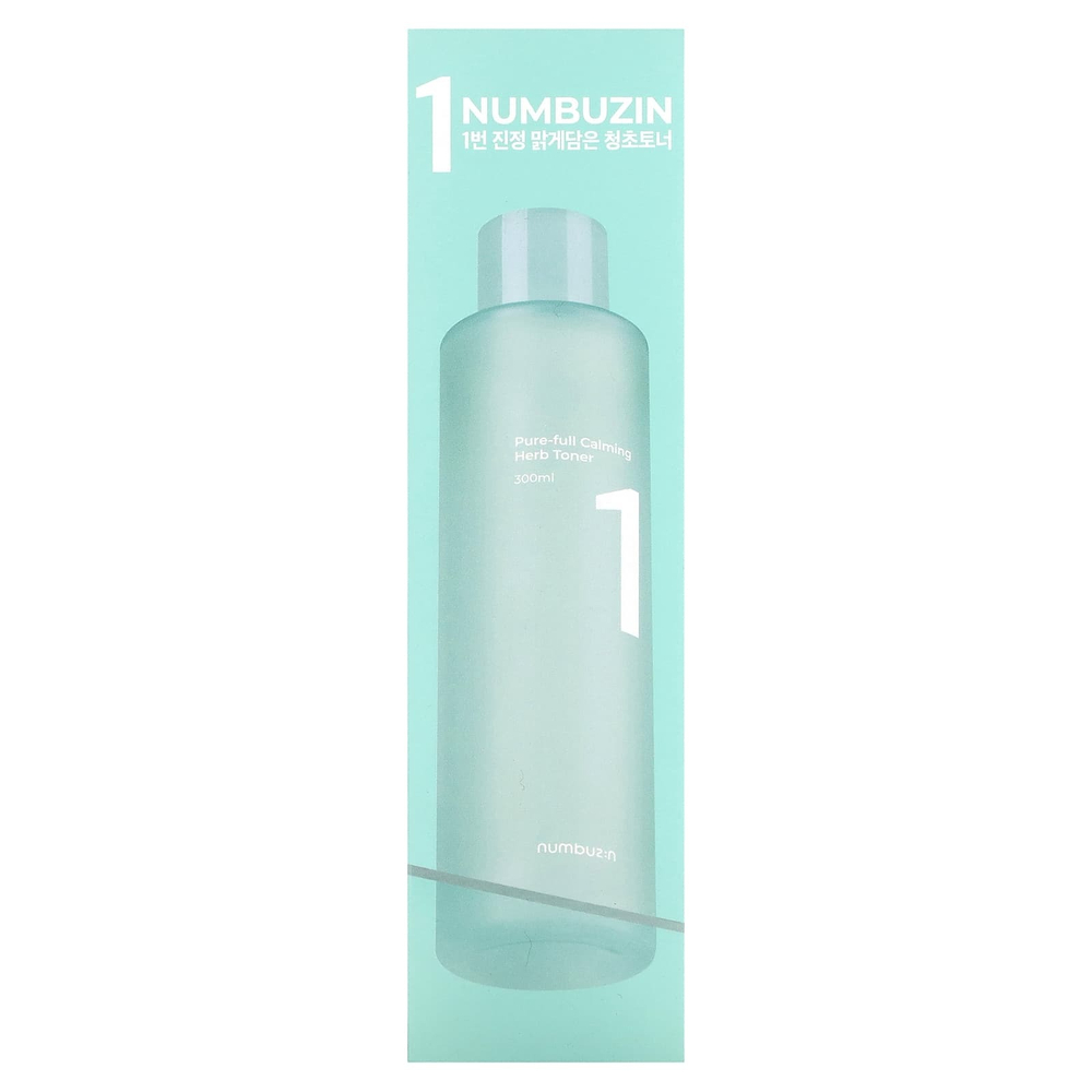 Numbuzin, Насыщенный успокаивающий тоник с травами № 1, 300 мл (10,14 жидк. унц.)