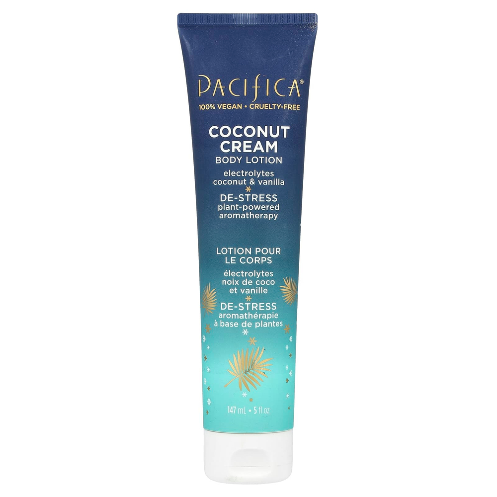 Pacifica, Coconut Cream, лосьон для тела, с кокосом и ванилью, 147 мл (5 жидк. унц.)