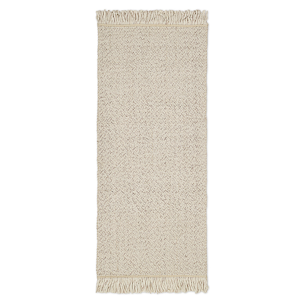 Ковер из переработанного пластика бежевого цвета из коллекции ethnic, 70х160 см