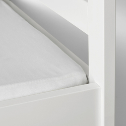 IKEA LEN  (ИКЕА ЛЕН)  -  Простыня на резинке, белая, 70x160 см