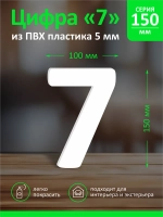 Цифра из пластика на стену