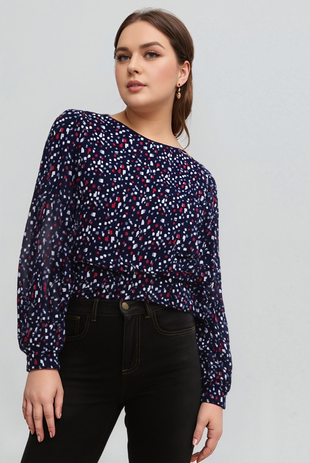 Блузка женская 3523ВЕ, ромб #284Рп093523ВЕ