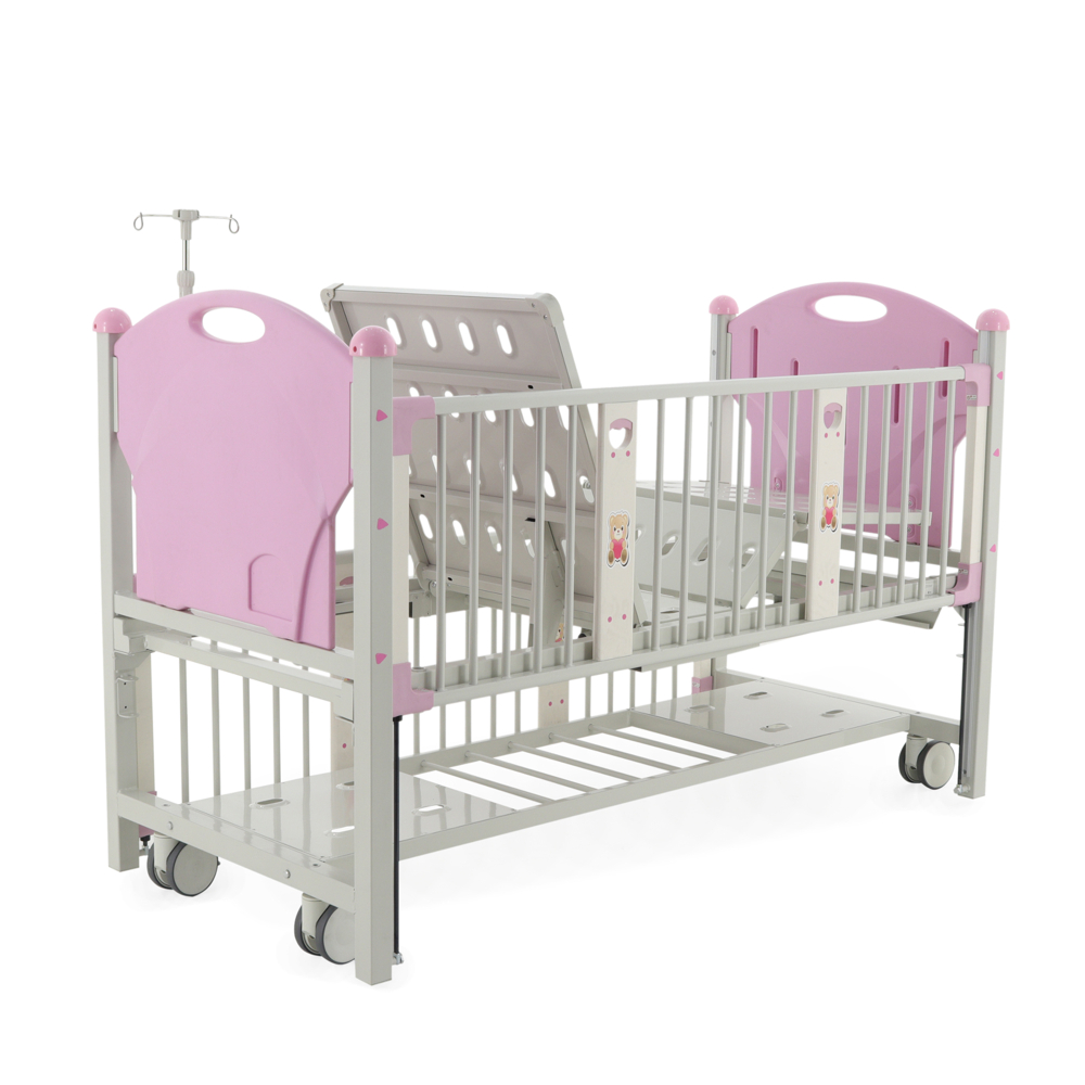 Медицинская механическая функциональная детская кровать Тип 4 Вариант 4.1 DM-2218S-01 в комплекте с ППУ матрасом