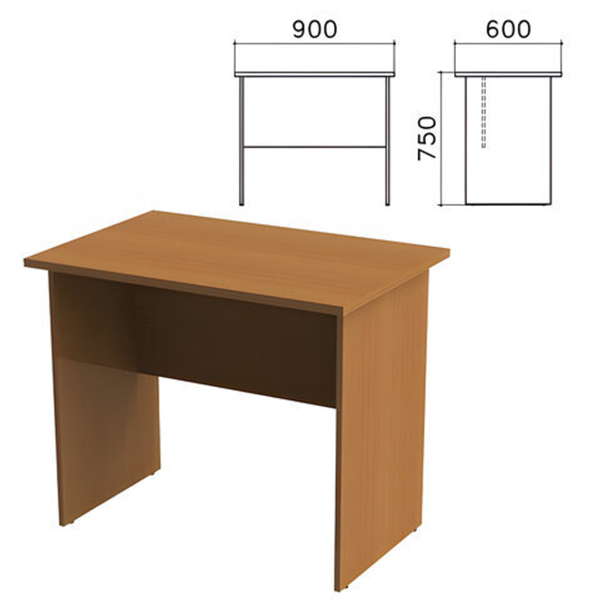 Стол письменный "Монолит", 900х600х750, цвет орех гварнери,19.3