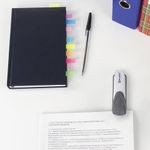 Степлер №24/6, 26/6 металлический BRAUBERG "Universal+", до 25 листов, белый, 227781