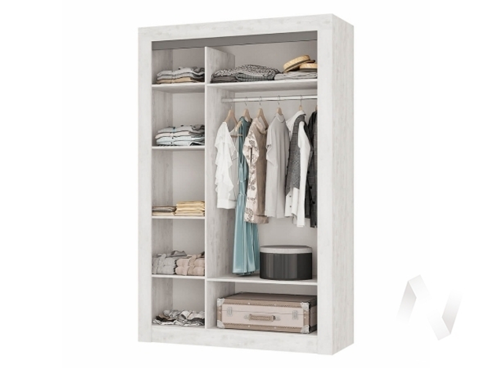 Шкаф трёхстворчатый ШК-35 МС Леонардо (бетон пайн светлый/бетон пайн светлый; графит)