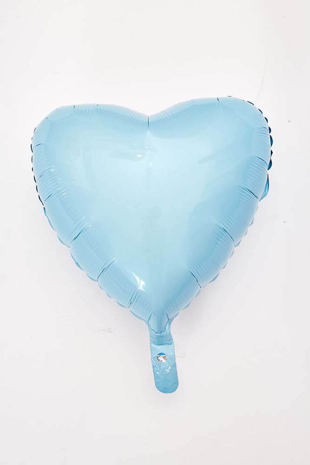 F Шар 18" / 46 см Сердце Светло-Голубое (БГ-15)