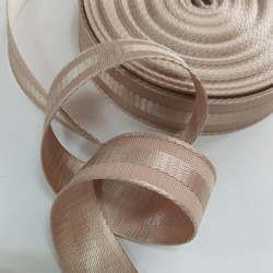 Стропа Однотонная Бежевая полосы 4 см