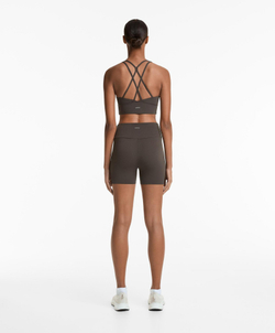 OYSHO Облегающие шорты Comfortlux с высокой посадкой длиной 10 см, антрацитовый