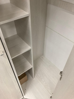 Шкаф угловой Белла ясень белый