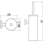 Ерш настенный сатин арт. S-005694-1