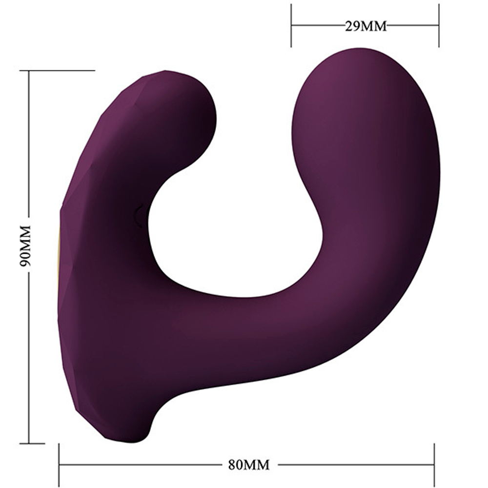 Фиолетовый вибратор для стимуляции точки G с управлением через приложение Pretty Love Billy BI-300051HP