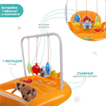 Ходунки "BUGGY C", 6 силиконовых колес, муз. (Alis) (оранжевый)