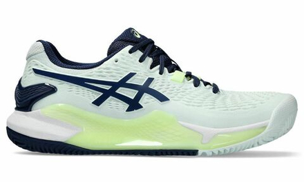 Женские Кроссовки теннисные Asics Gel-Resolution 9 Clay - pale mint/blue expanse