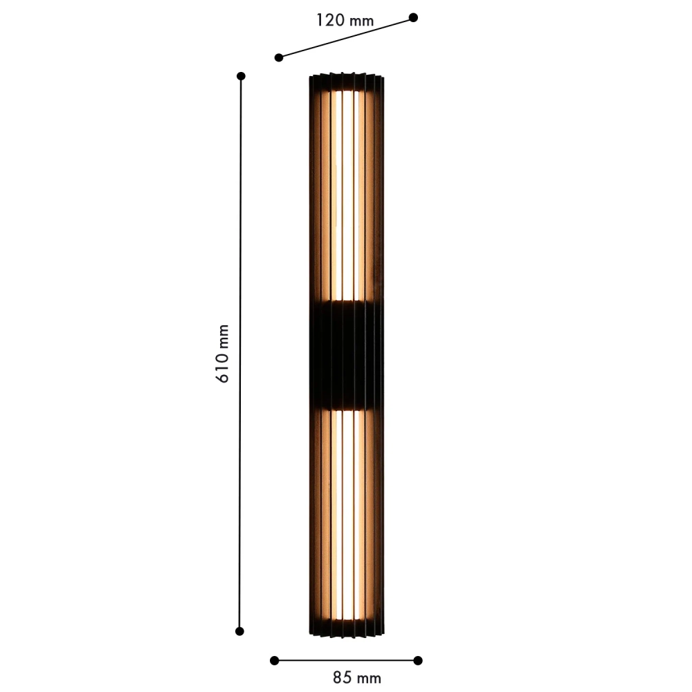Уличный настенный светодиодный светильник Favourite Asador 4827-2W