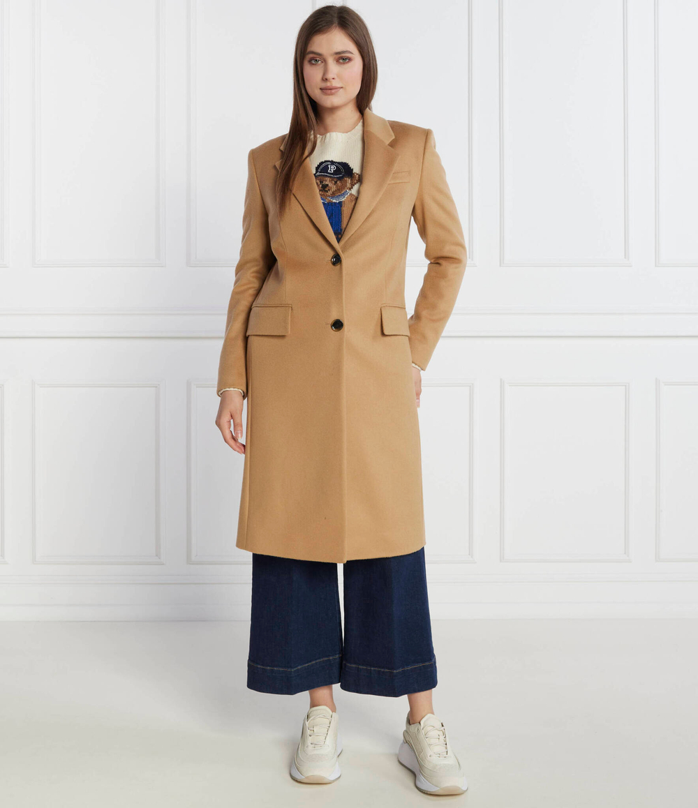 Хлопковое пальто BOSS BLACK - коричневый(50501019)