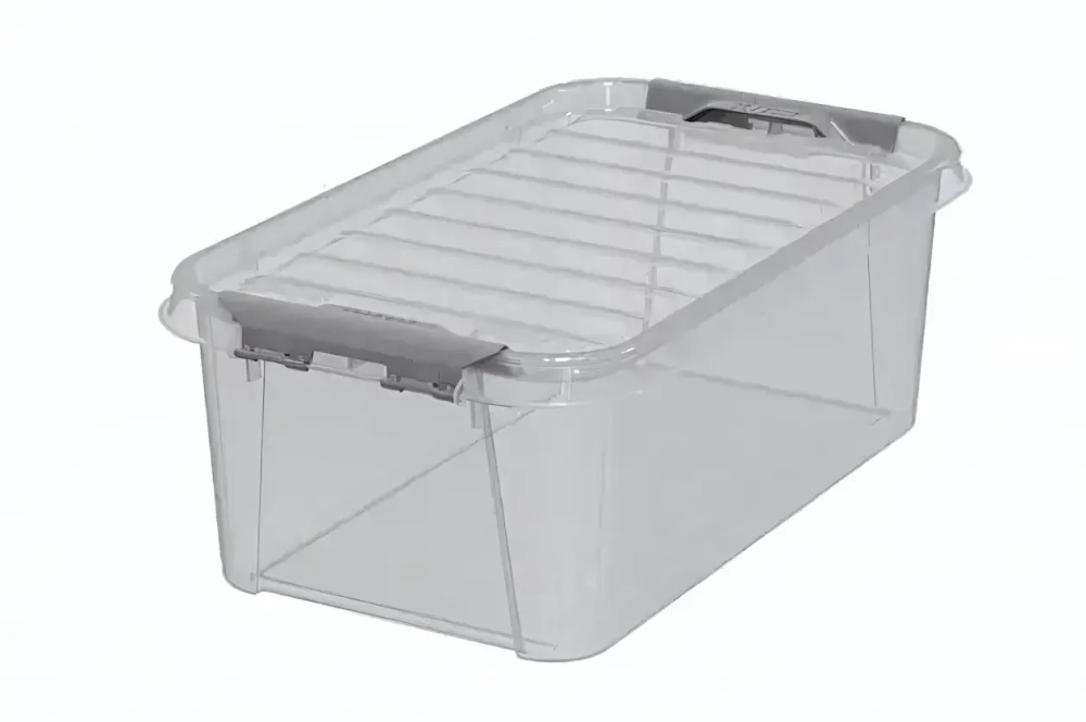 Контейнер универсальный с крышкой для хранения «ПРОФИ КОМФОРТ», прозрачный, 37,7*22*13,5см, 7,8л