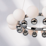 801124 Люстра SFERETTA 12х40W G9 ХРОМ/БЕЛЫЙ