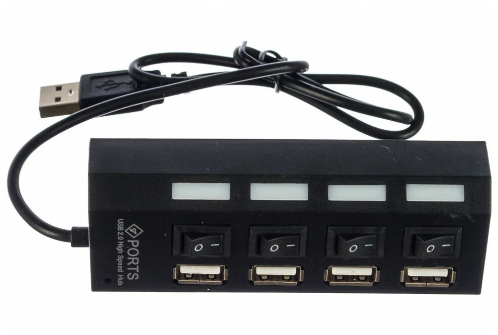 Разветвитель Gembird &lt;UHB-243-AD&gt; 4-Port USB2.0 HUB