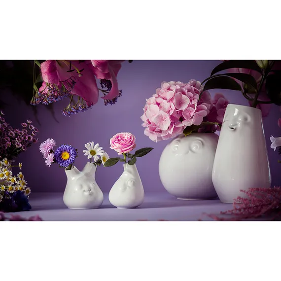 Ваза cheeky, 10 см, белая