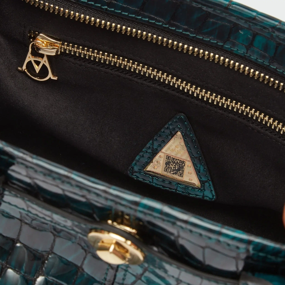 MANC КОЖАНАЯ СУМКА "BABY JANE", ИЗУМРУДНЫЙ