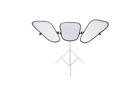 Трифлектор Lastolite LL LR2933SW Triflector MKII из трех отражателей серебряный/белый с креплением