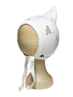 Чепчик Гномик Утята Экрю RinaAmari