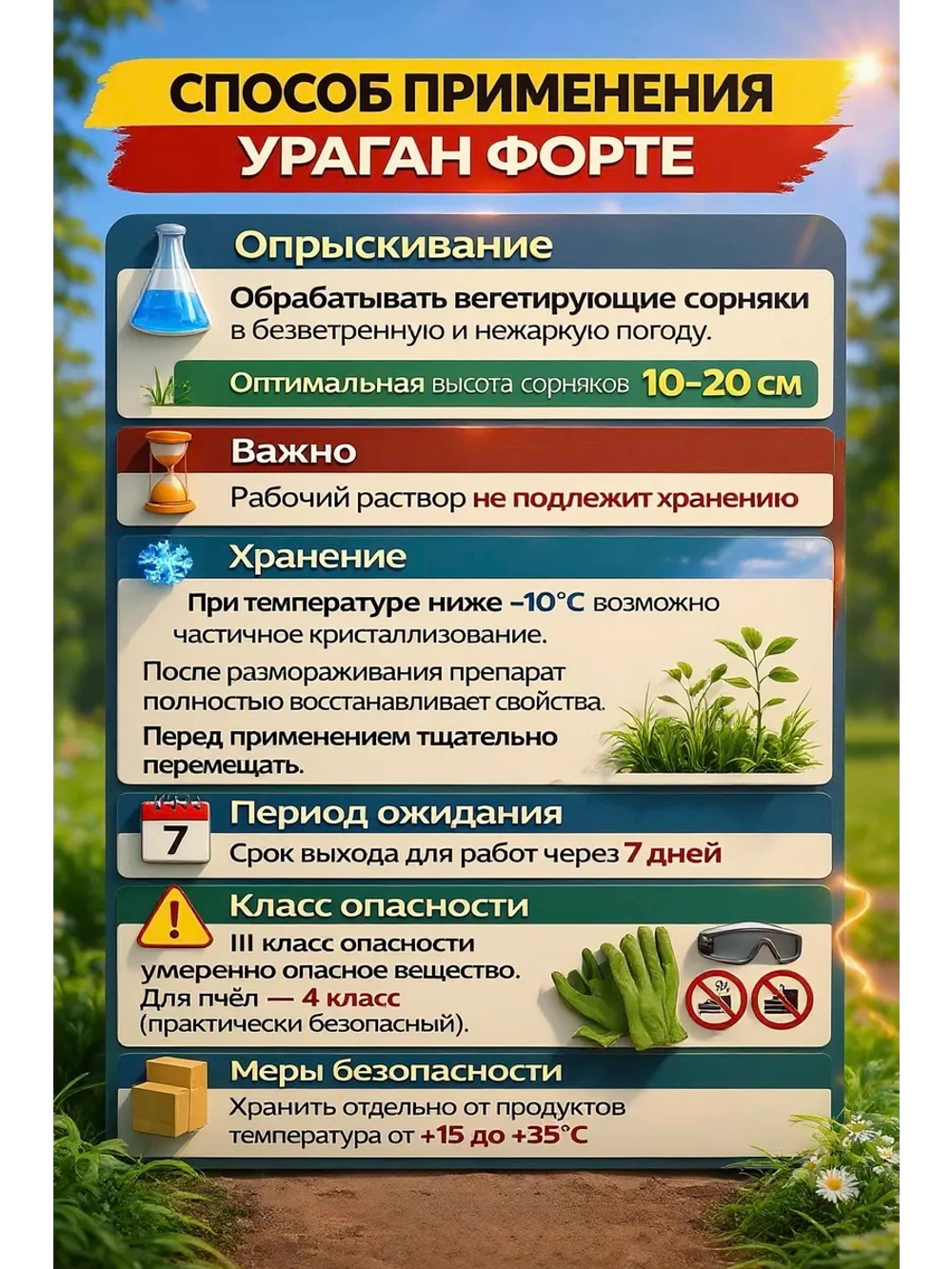 Ураган Форте 1 л от всех сорняков