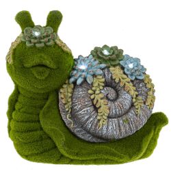 GAEM Фигурка декоративная "Улитка" (подсветка, солнечная батарея), L34 W17 H31 см