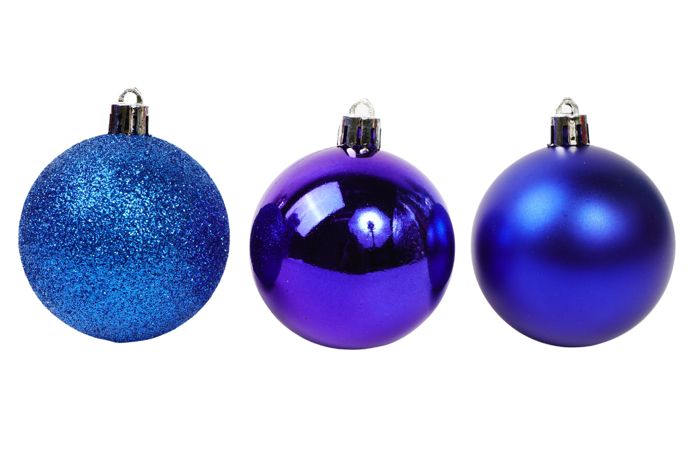 Набор шаров 24шт 6см синий SYQA-012103-B