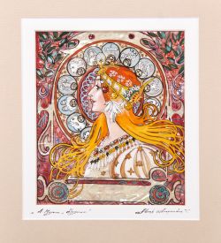 Народные промыслы ШК-55/243 Панно «Зодиак - Альфонс Муха»