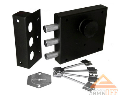 Замок Петербург гаражный Богатырь М с вертушкой ( 1 отв.планка)