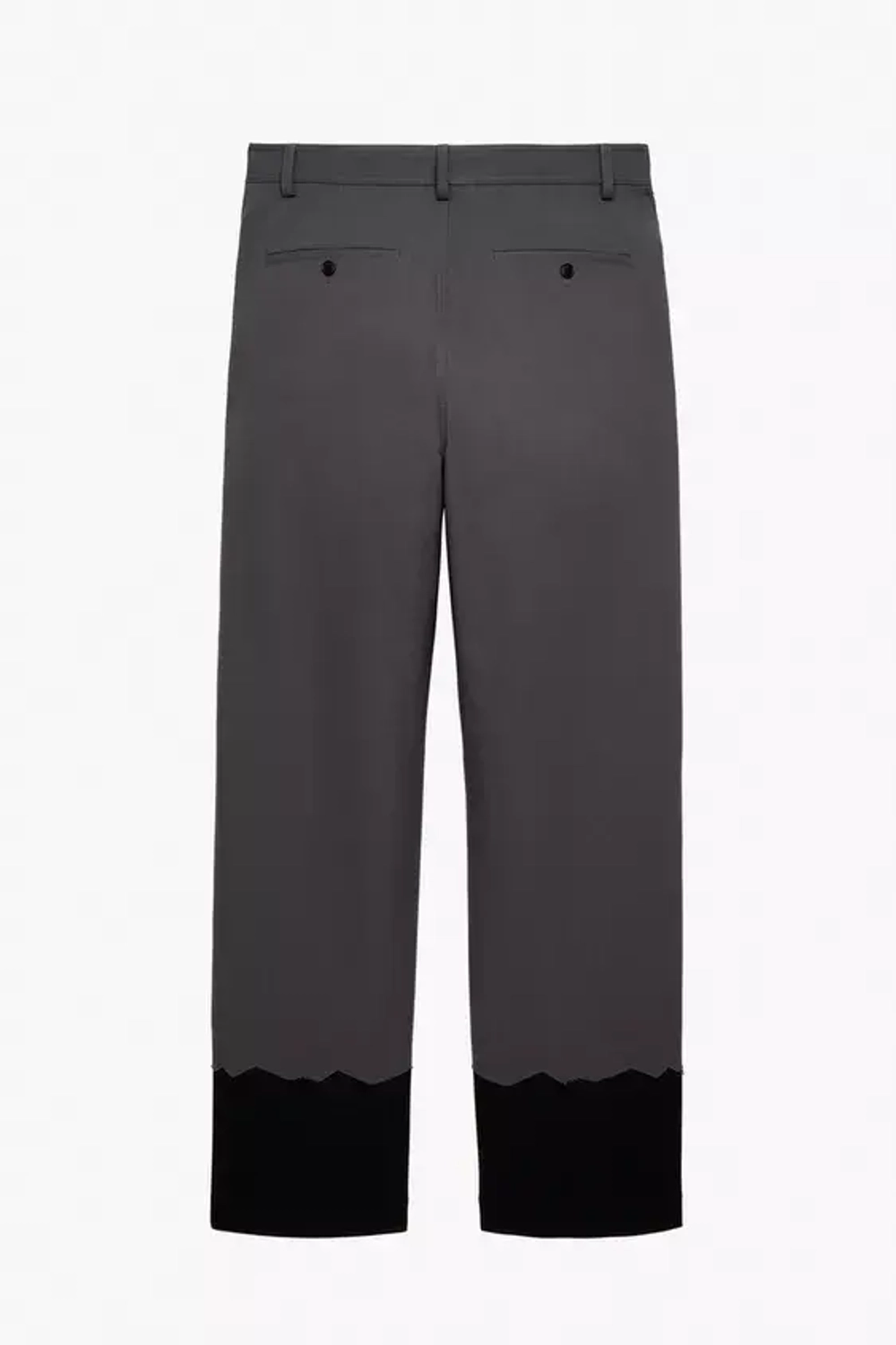 ZARA X STEFANO PILATI КОМБИНИРОВАННЫЕ БРЮКИ-КАЛЬСОНЫ, СЕРЫЙ