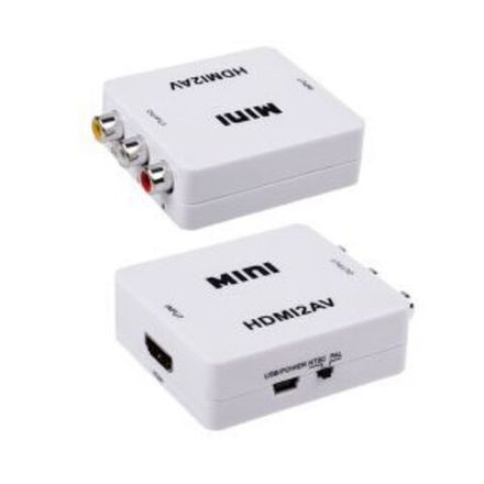 Конвертер HDMI на 3 RCA, пластик, белый  REXANT