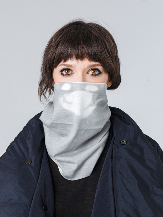 Бафф "Тень". Серо-белый