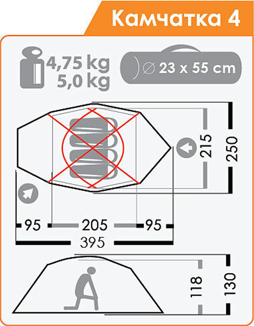 ЭКСТРЕМАЛЬНАЯ ПАЛАТКА NORMAL КАМЧАТКА 4