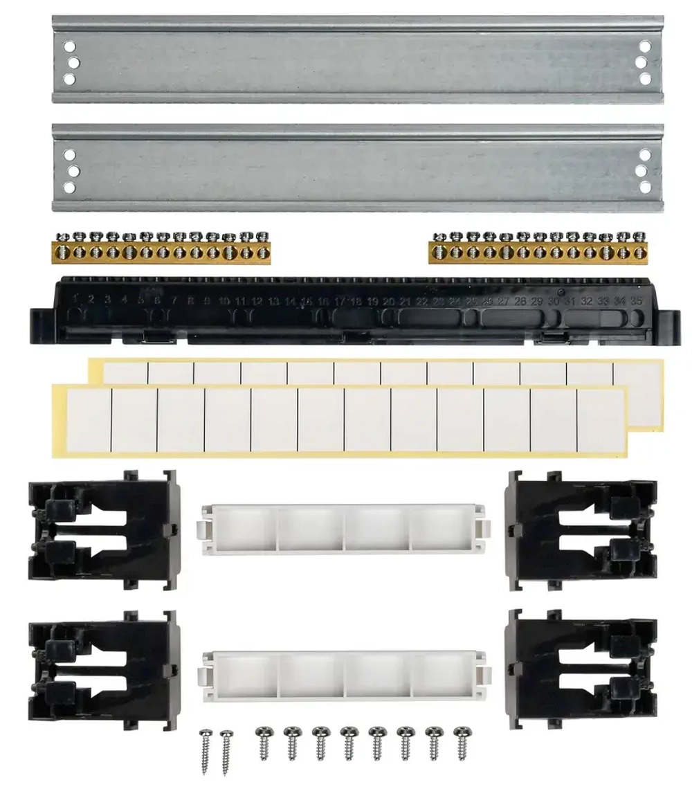Корпус пластиковый ЩРВ-П-24 IP41 черная прозрачная дверь TEKFOR IEK