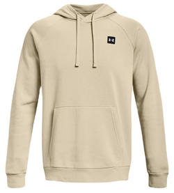 Мужская теннисная кофта Under Armour Men's UA Rival Fleece Hoodie - khaki base/onyx white
