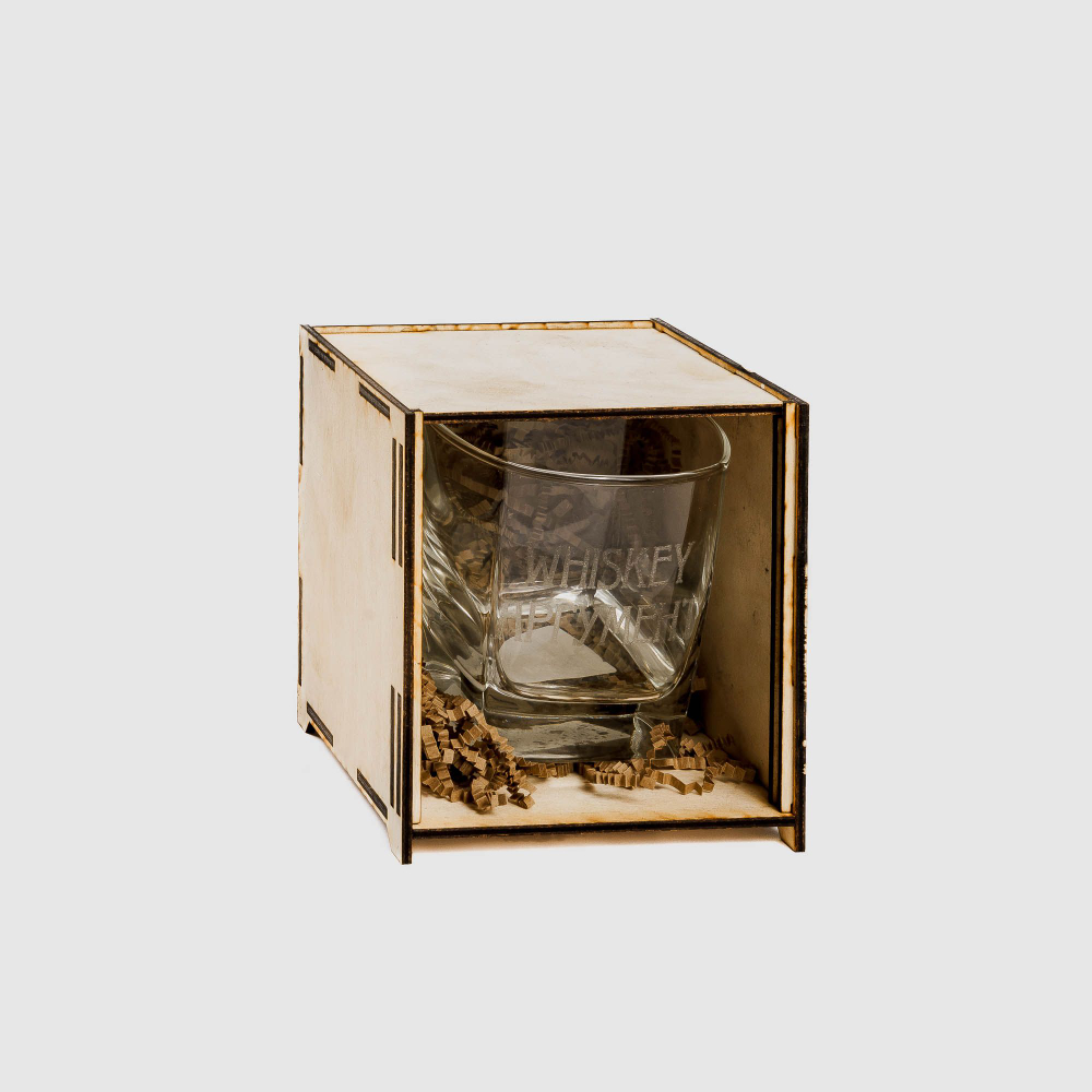 Стакан для виски "Whiskey аргумент " в подарочной коробке