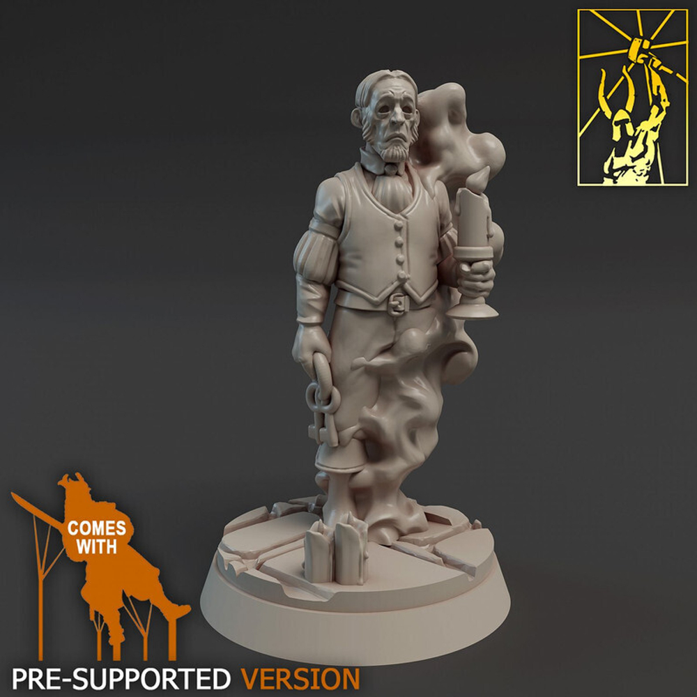 Дворецкий Привидение монстр миниатюра для dnd, днд, pathfinder, фентези, Настольная игра, НРИ, Варгейм, РПГ