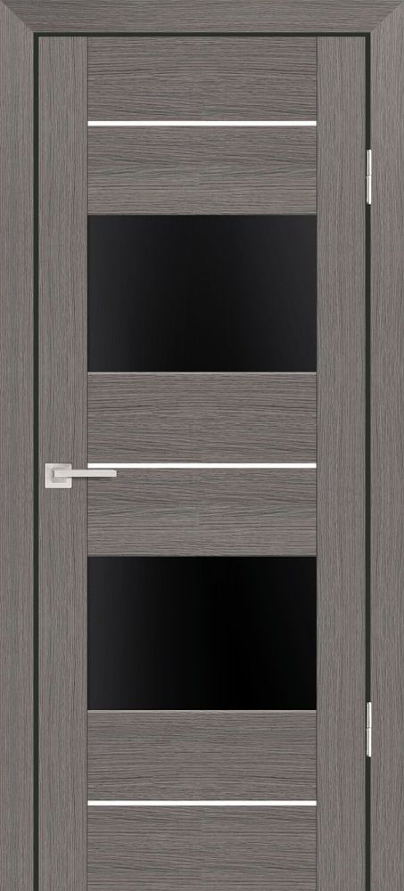 Дверь PS-21 / Цвет Грей Мелинга / черный лакобель / Двери PROFILO PORTE