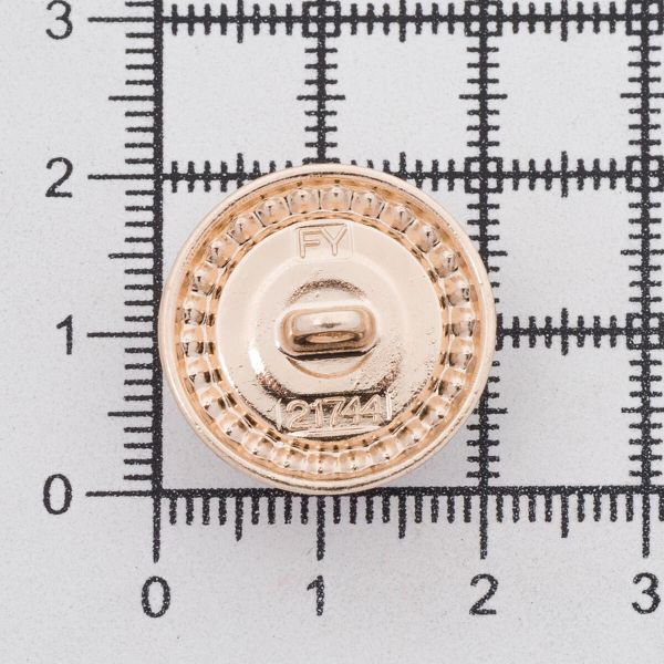 Пуговицы металл на ножке 32L=20 мм, Gold (золотой), 10 шт, MP15