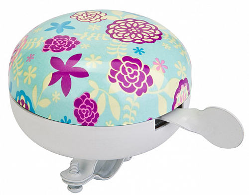 Звонок 57R-23 алюминий/сталь, "Цветы" диаметр 80мм