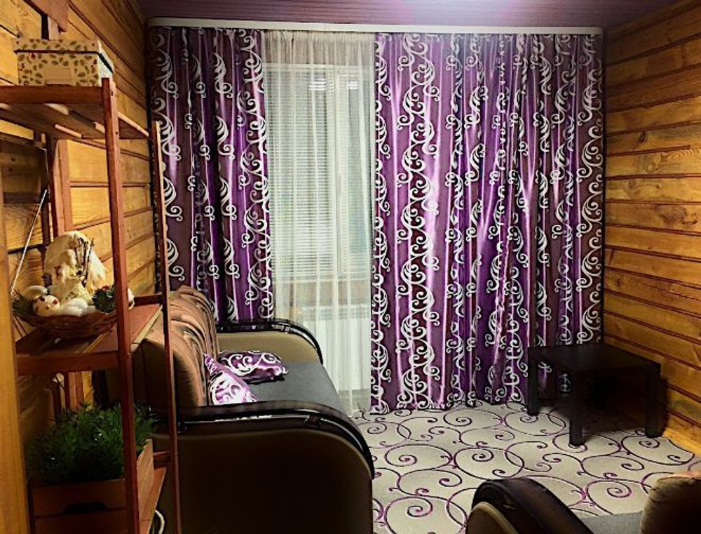 Портьера блекаут сиреневая