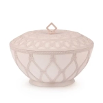 Сухарница Арабеска 1,7л (с крышкой)(св.бежевый) (комплект 16 шт)