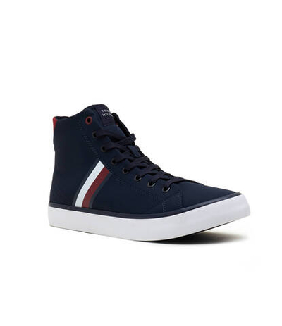 Кроссовки TH HI VULC STRIPES MESH Tommy Hilfiger - темно-синий(FM0FM04948)